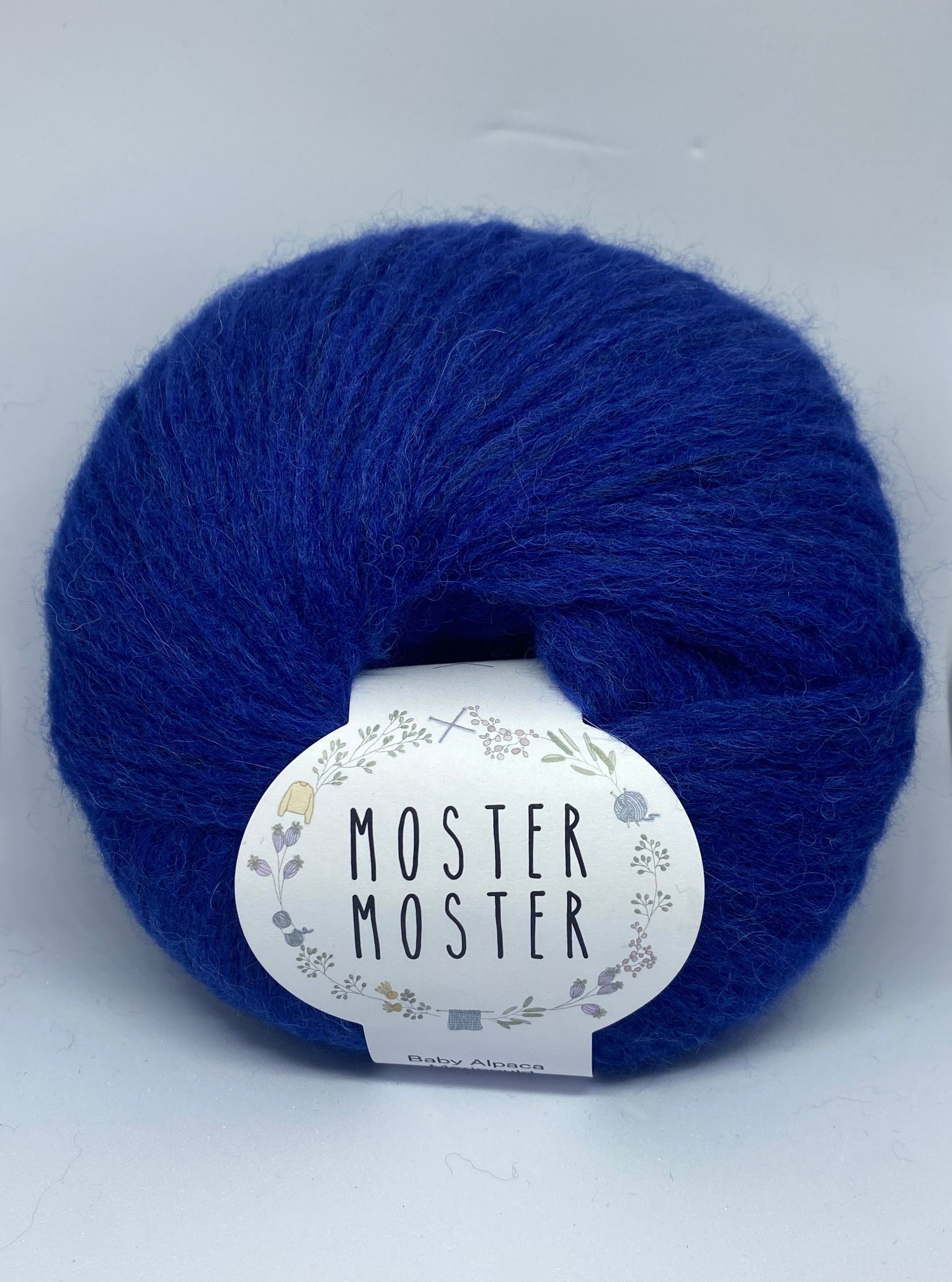 COBALT BLUE (BABY ALPACA MERINO WOOL)